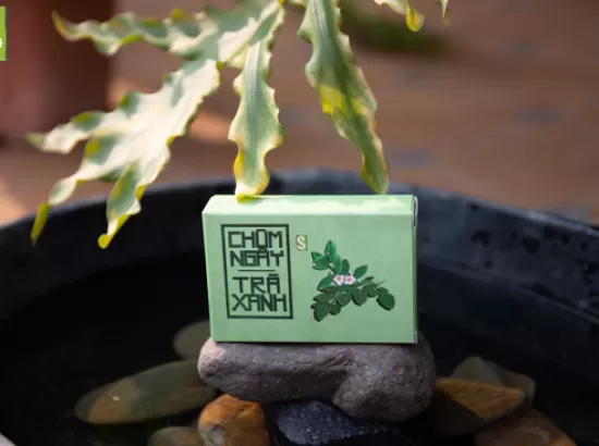 Xà Bông Chùm Ngây – Trà Xanh 100gr